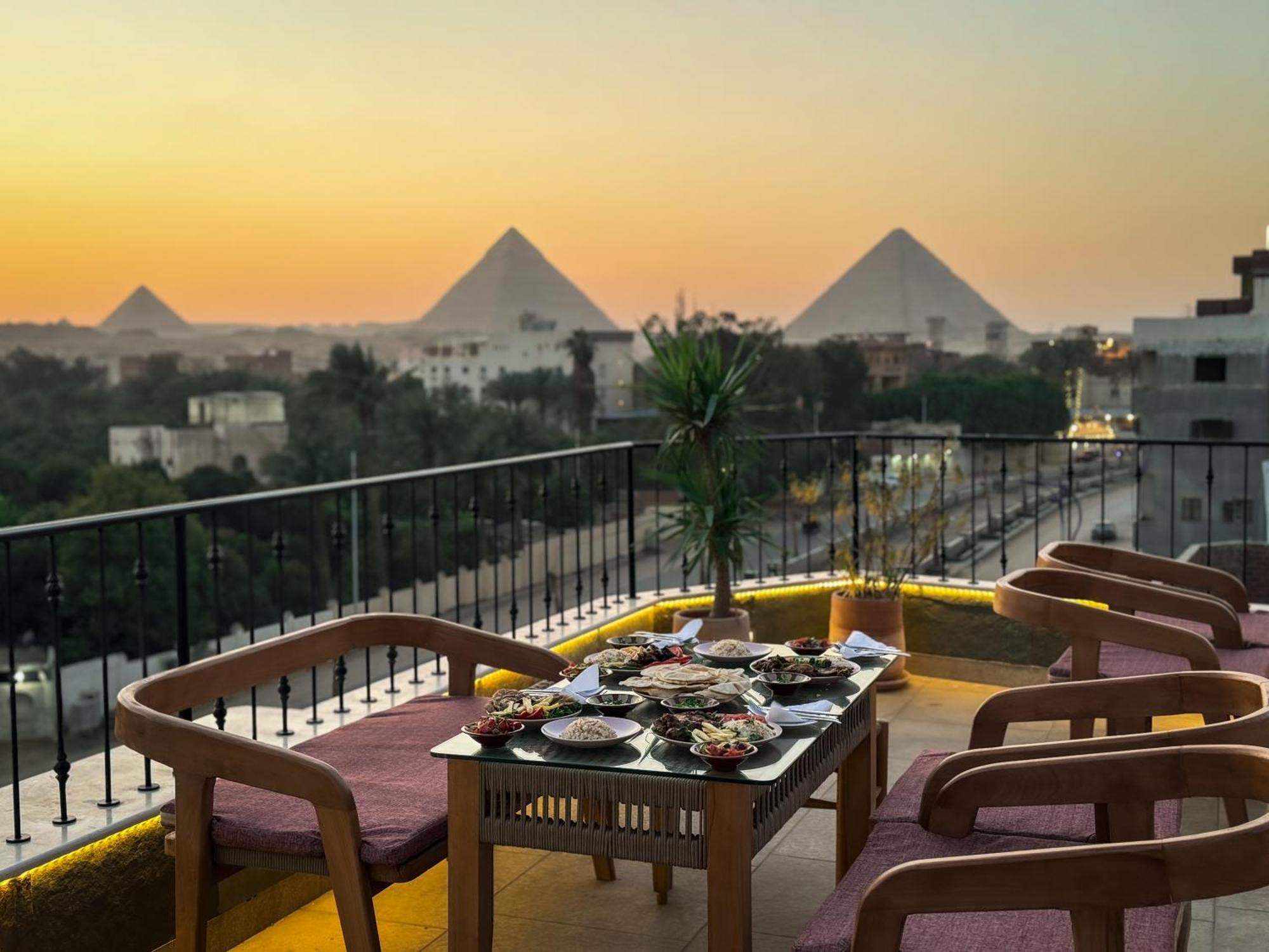 Almas Pyramids View Hotel Kafret el-Gabal 外观 照片
