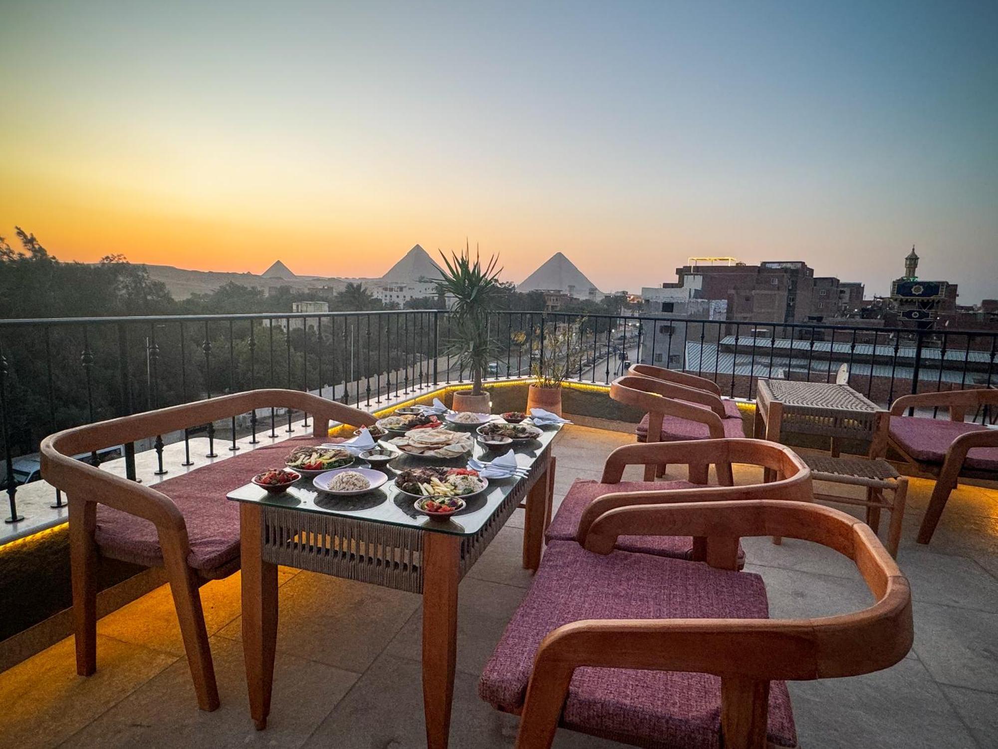 Almas Pyramids View Hotel Kafret el-Gabal 外观 照片