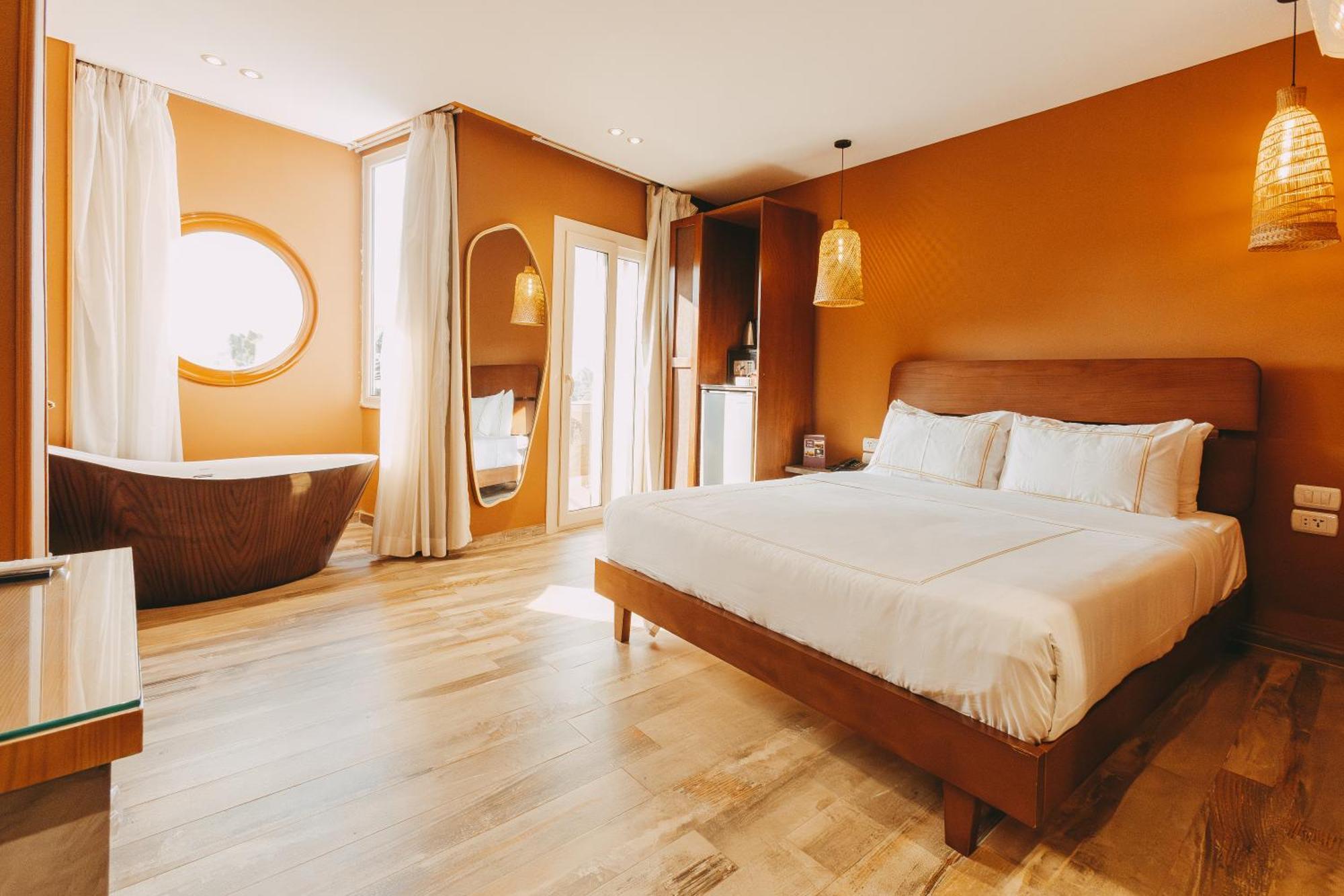 Almas Pyramids View Hotel Kafret el-Gabal 外观 照片