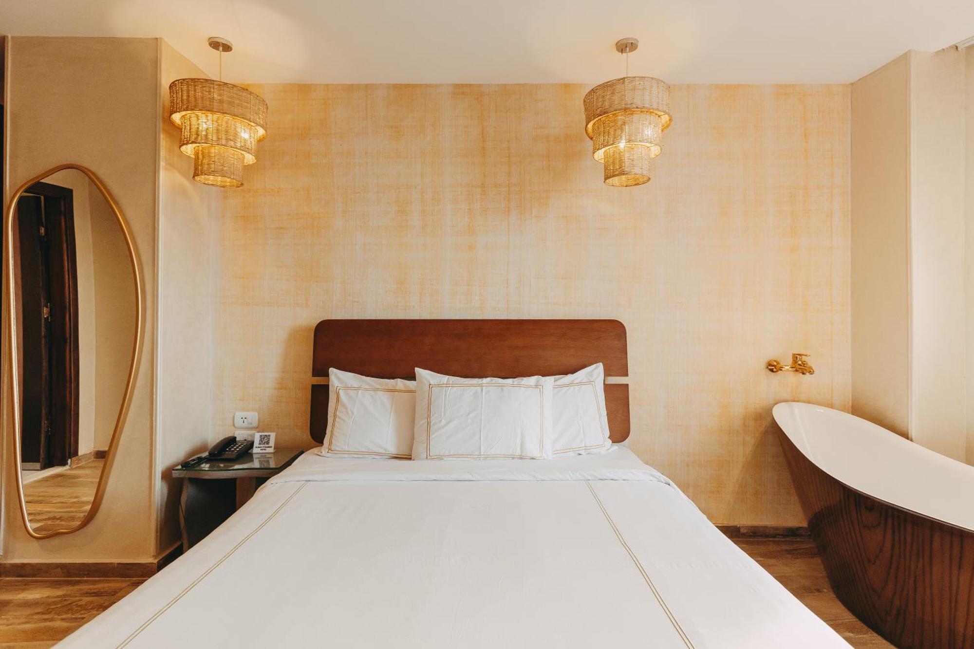 Almas Pyramids View Hotel Kafret el-Gabal 外观 照片